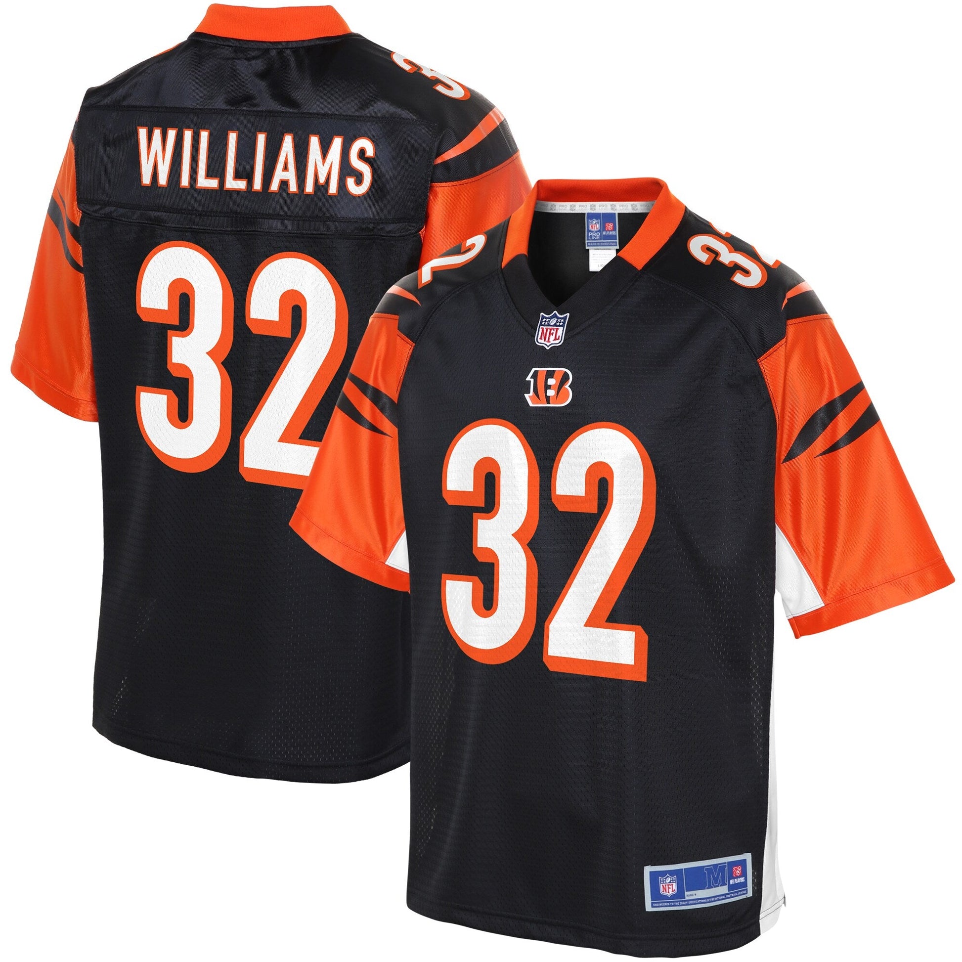 Cincinnati Bengals Trayveon Williams NFL jersey front view