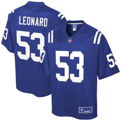 Indianapolis Colts Darius Leonard Logo NFL jersey front view