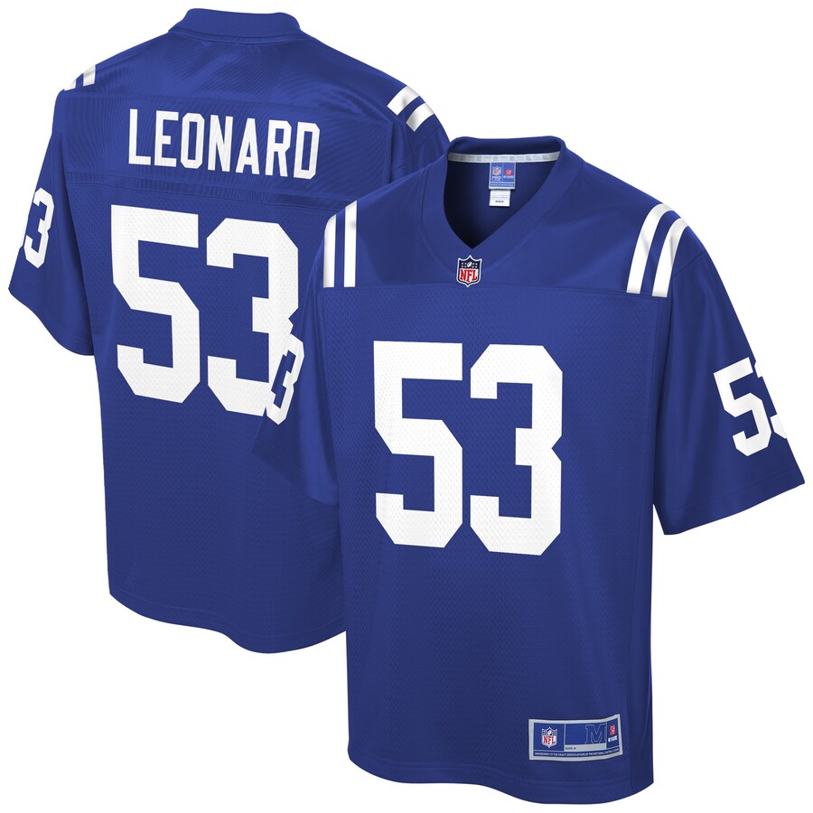 Indianapolis Colts Darius Leonard Logo NFL jersey front view