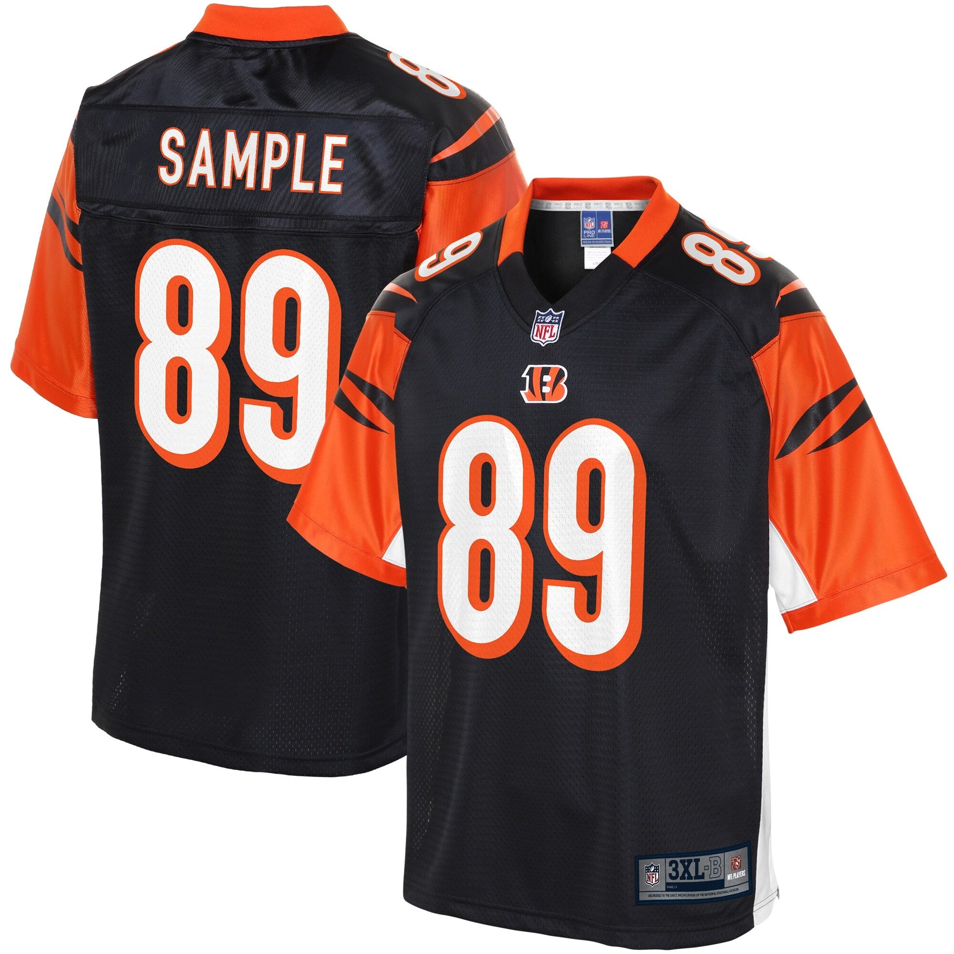 Cincinnati Bengals Drew Sample Big Tall NFL jersey front view