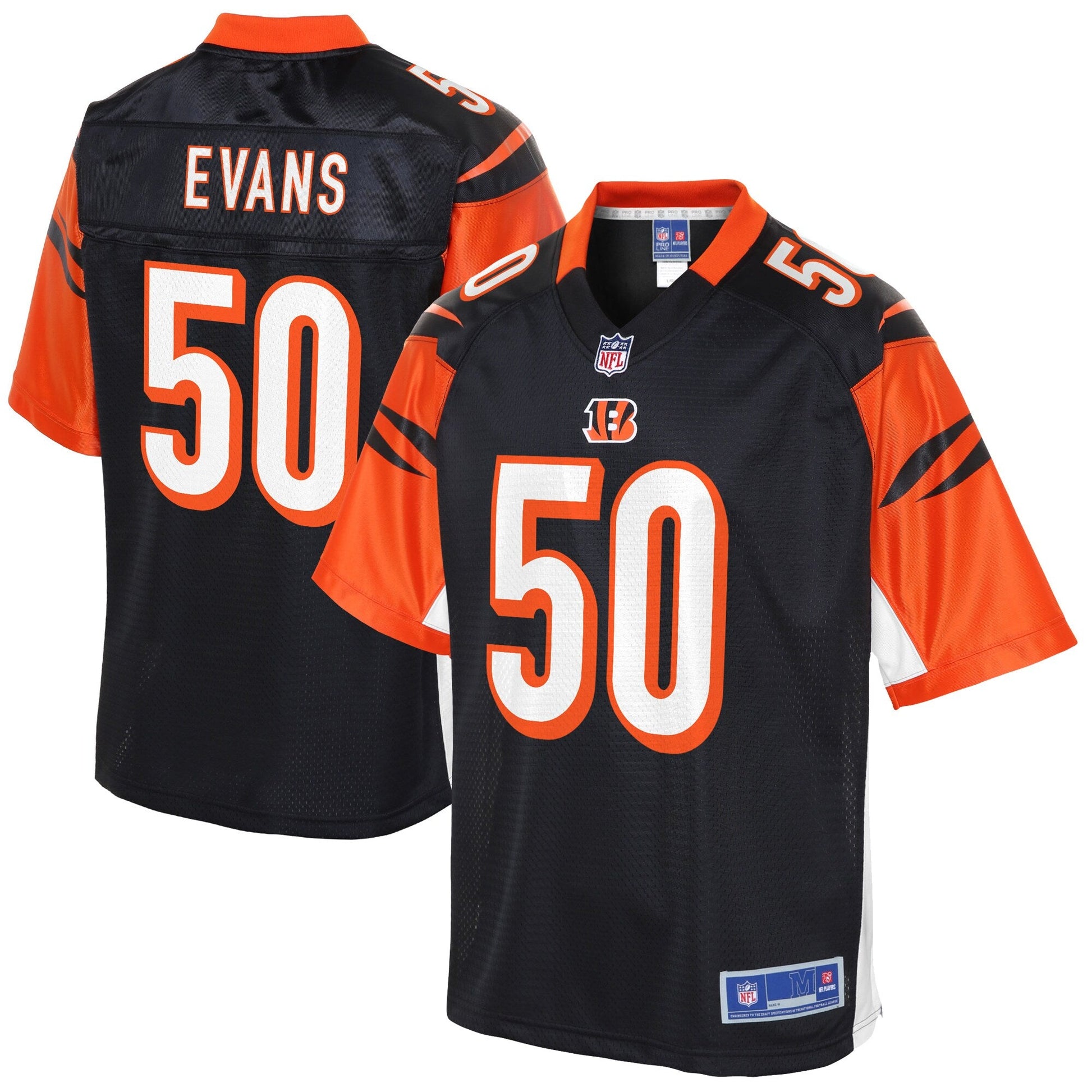 Cincinnati Bengals Evans NFL jersey front view
