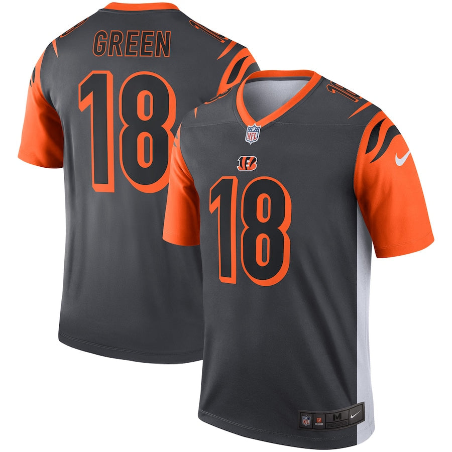 Cincinnati Bengals Aj Inverted Legend NFL jersey front view
