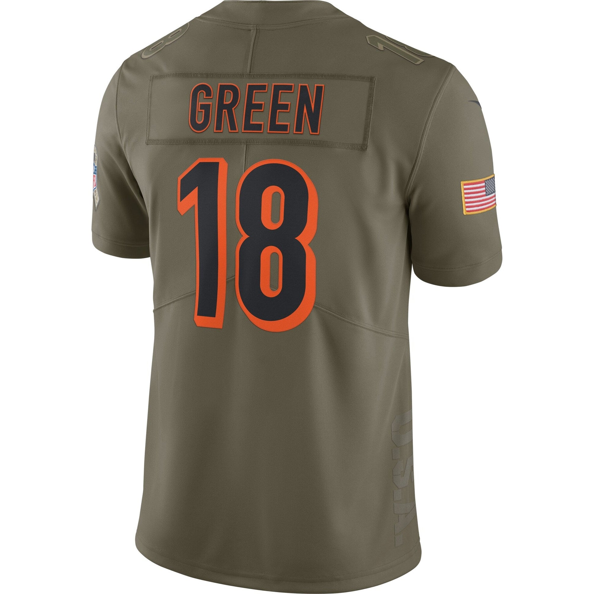 Cincinnati Bengals Aj Salute To Service NFL jersey front view