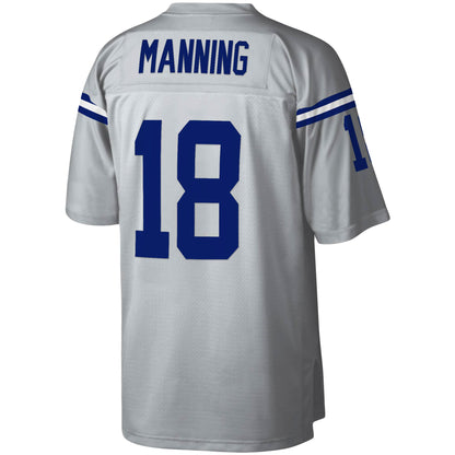 Indianapolis Colts Peyton Manning Platinum 100 Legacy NFL jersey front view