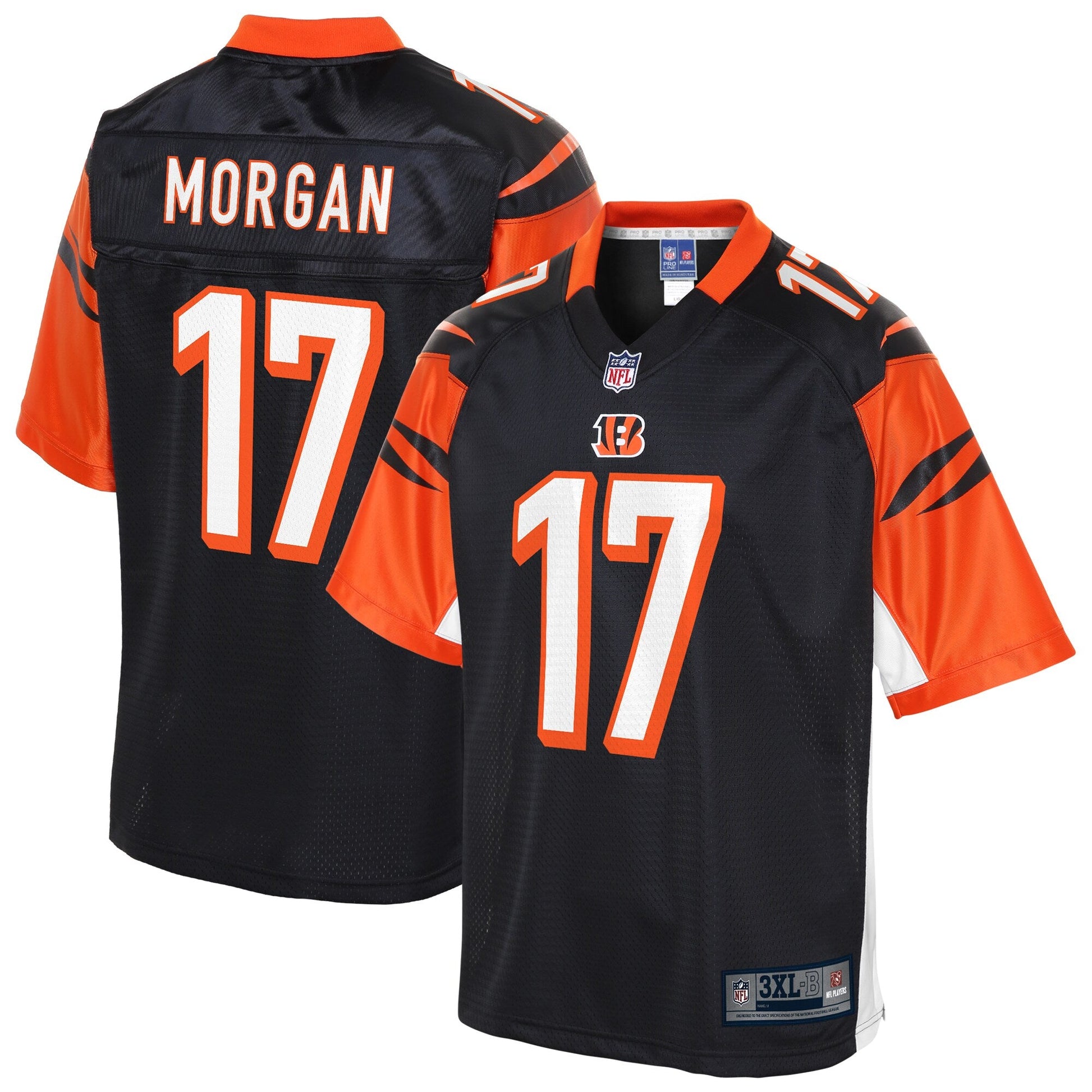 Cincinnati Bengals Stanley Morgan Big Tall NFL jersey front view