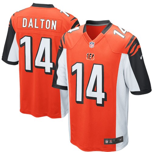Cincinnati Bengals S Andy Dalton NFL jersey front view