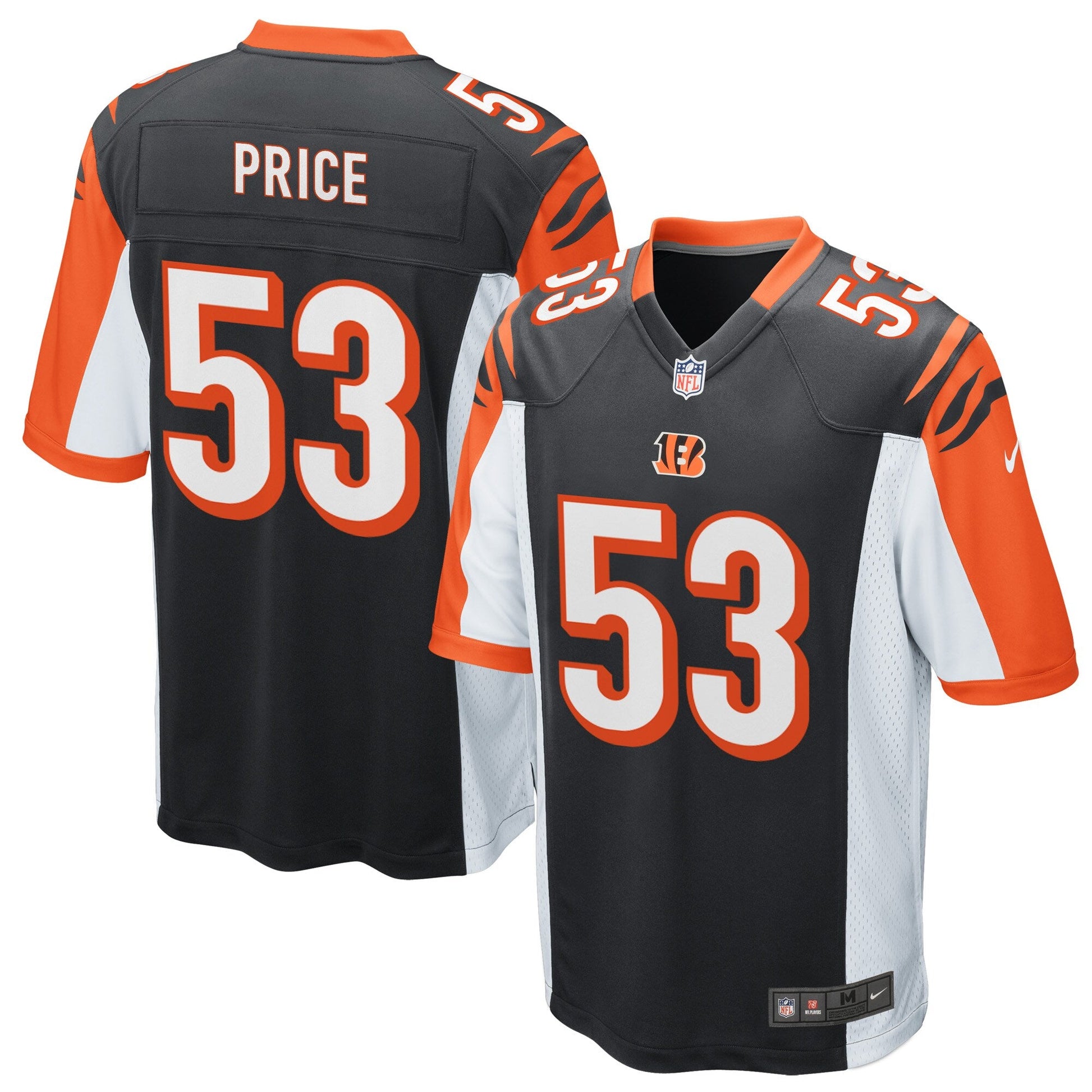 Cincinnati Bengals Billy Price NFL jersey front view