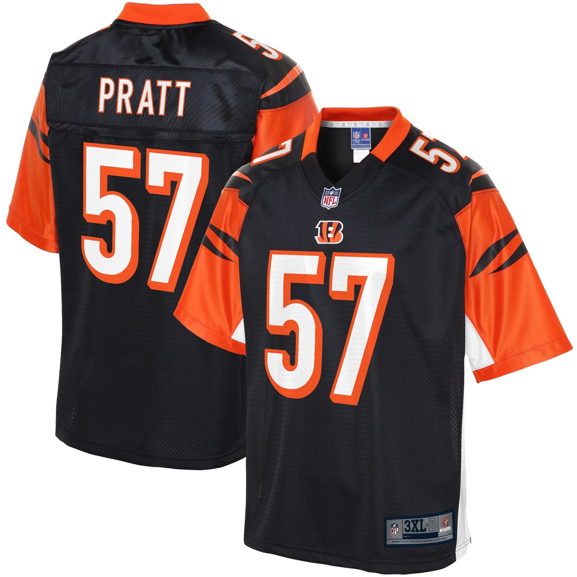 Cincinnati Bengals Germaine Pratt Big Tall NFL jersey front view