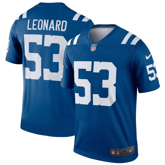 Indianapolis Colts Darius Leonard Legend NFL jersey front view