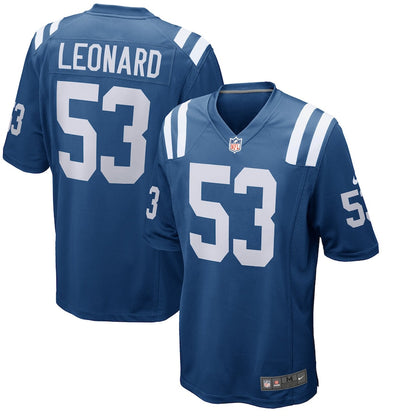 Indianapolis Colts Darius Leonard NFL jersey front view