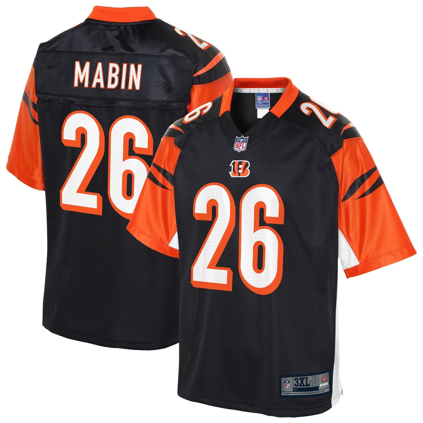Cincinnati Bengals Greg Mabin Big Tall NFL jersey front view