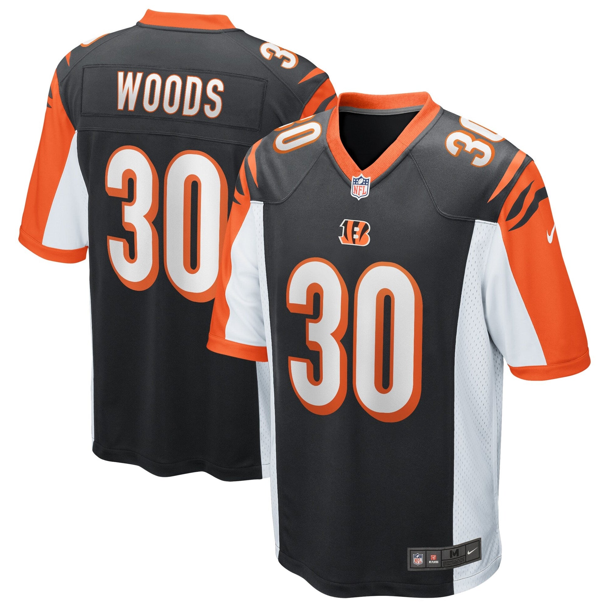 Cincinnati Bengals Ickey Woods NFL jersey front view