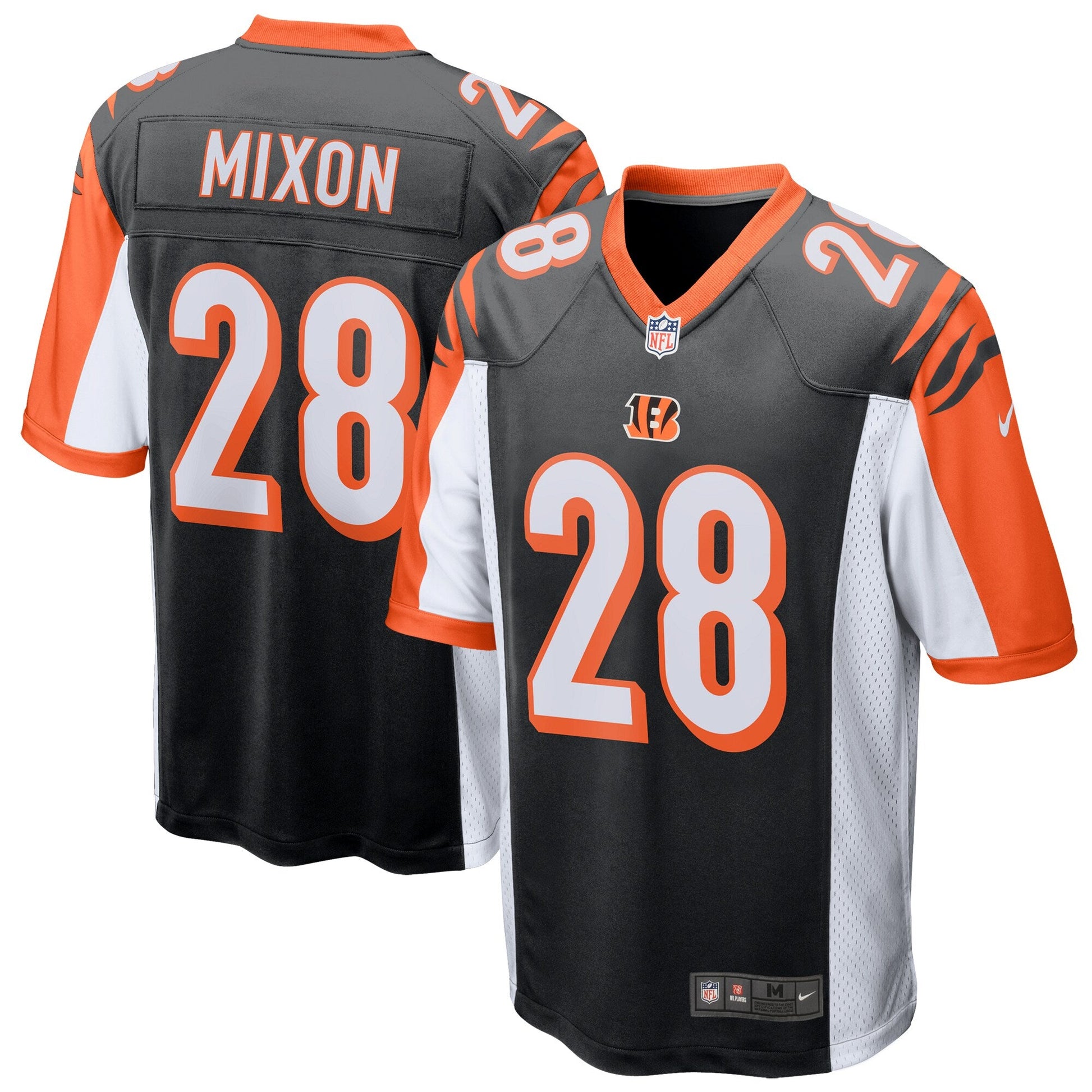 Cincinnati Bengals Joe Mixon NFL jersey front view