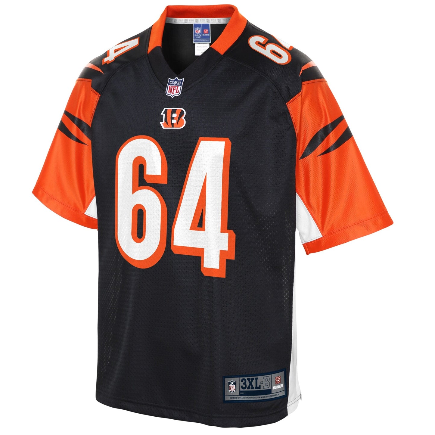 Cincinnati Bengals John Jerry Big Tall NFL jersey front view