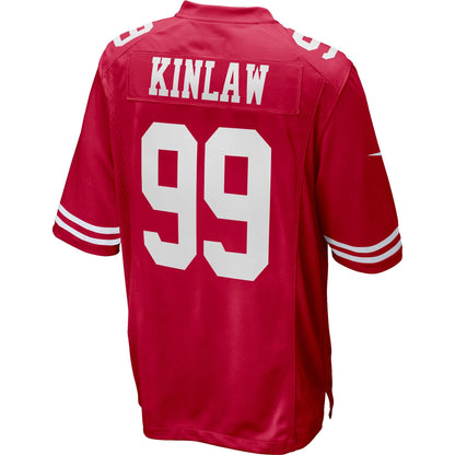 San Francisco 49ers Javon Kinlaw Scarlet Draft First NFL jersey front view