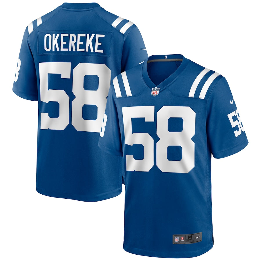 Indianapolis Colts Bobby Okereke NFL jersey front view
