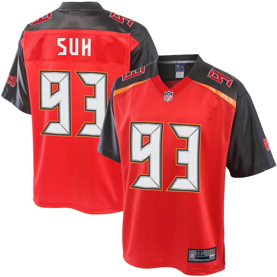 Tampa Bay Buccaneers Ndamukong Suh Big Tall NFL jersey front view