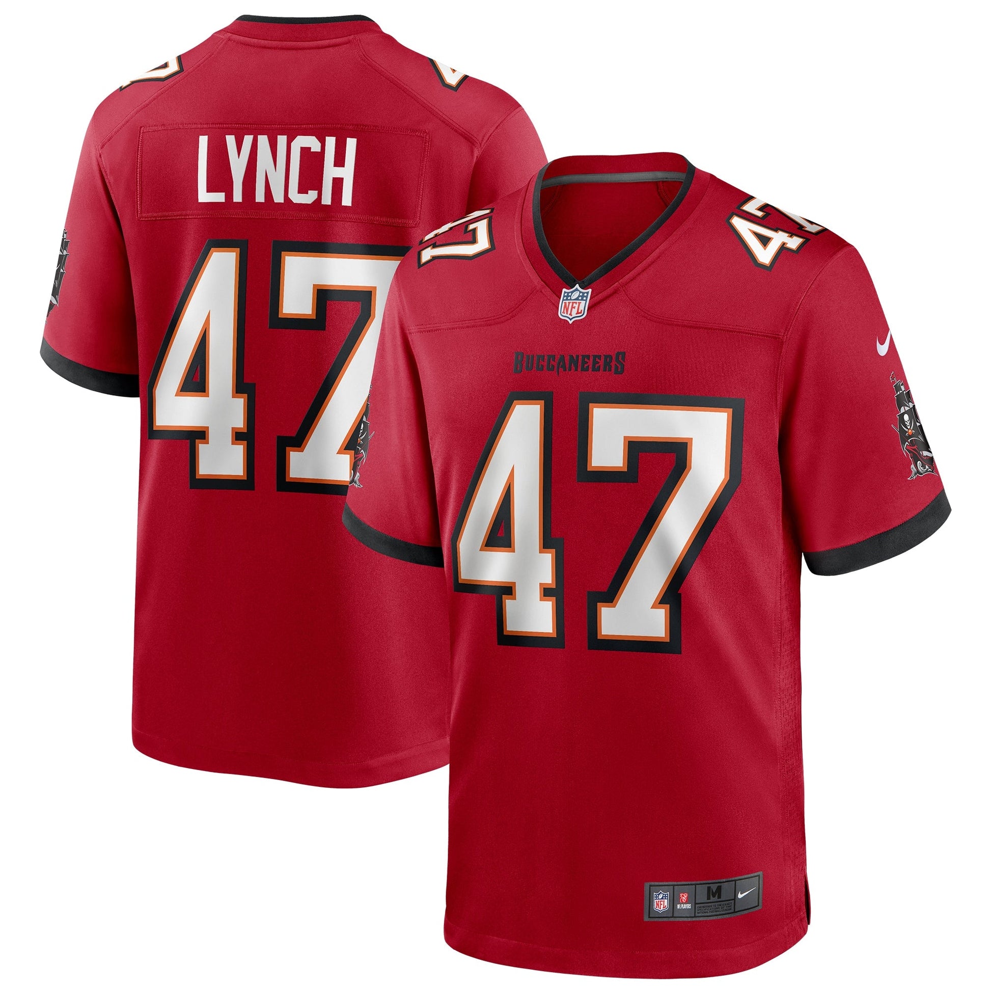 Tampa Bay Buccaneers John Lynch NFL jersey front view