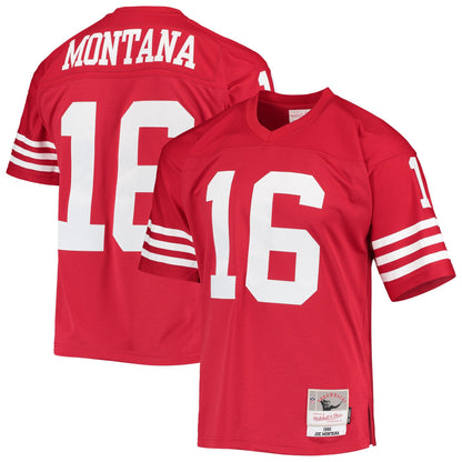San Francisco 49ers Joe Montana Scarlet Legacy NFL jersey front view