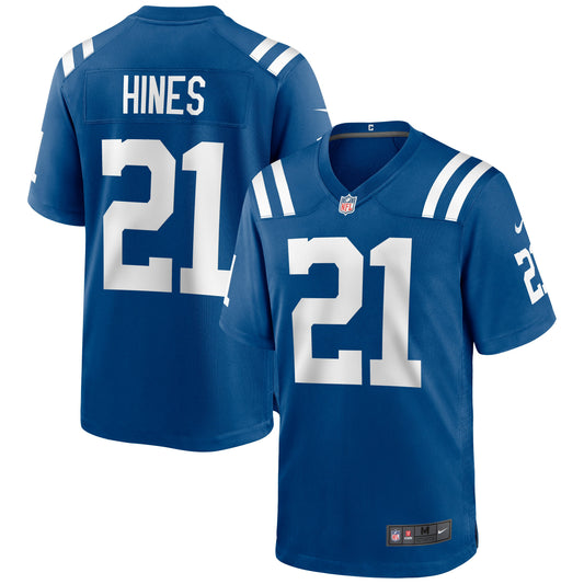 Indianapolis Colts Nyheim Hines NFL jersey front view