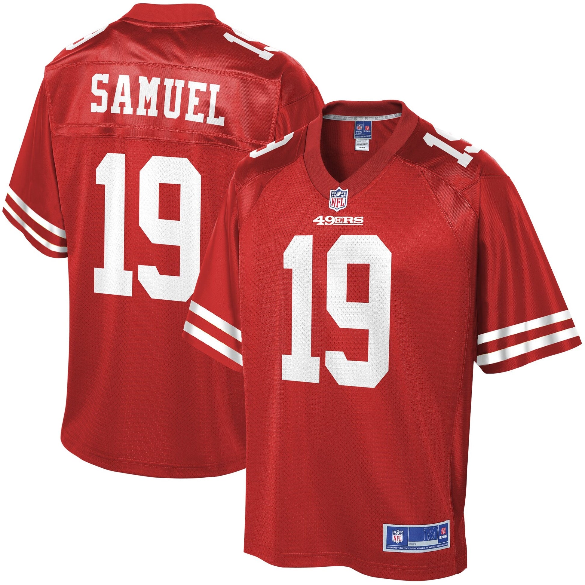 San Francisco 49ers Deebo Samuel Scarlet NFL jersey front view