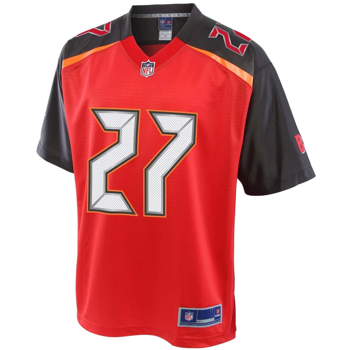 Tampa Bay Buccaneers Ronald Jones II Big Tall NFL jersey front view