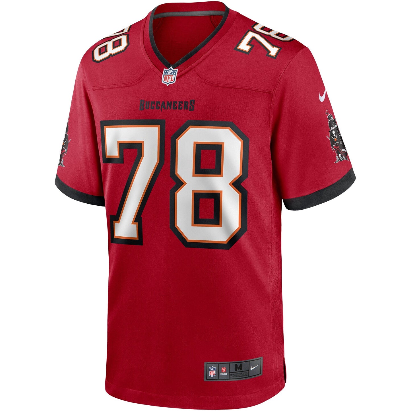 Tampa Bay Buccaneers Tristan Wirfs Draft First Round NFL jersey front view