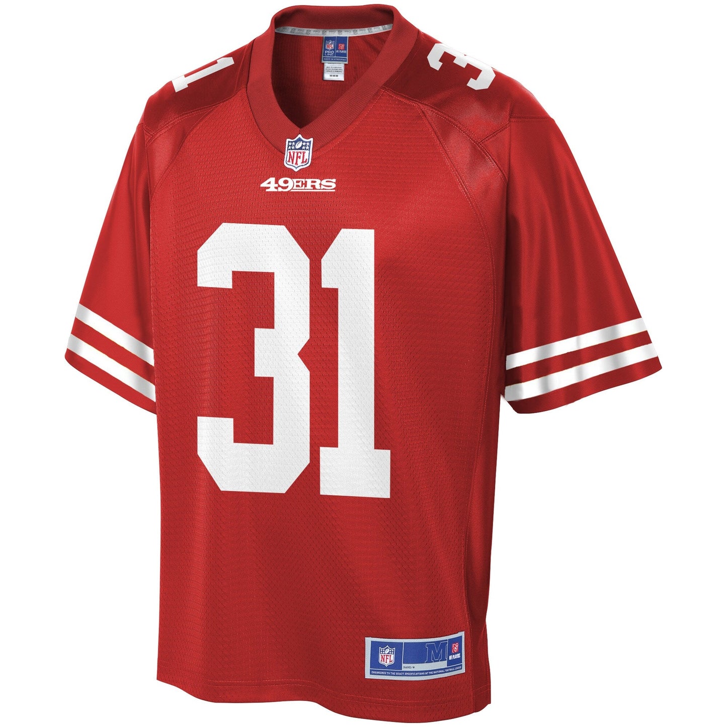 San Francisco 49ers Raheem Mostert Scarlet NFL jersey front view
