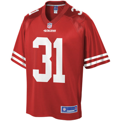 San Francisco 49ers Raheem Mostert Scarlet NFL jersey front view