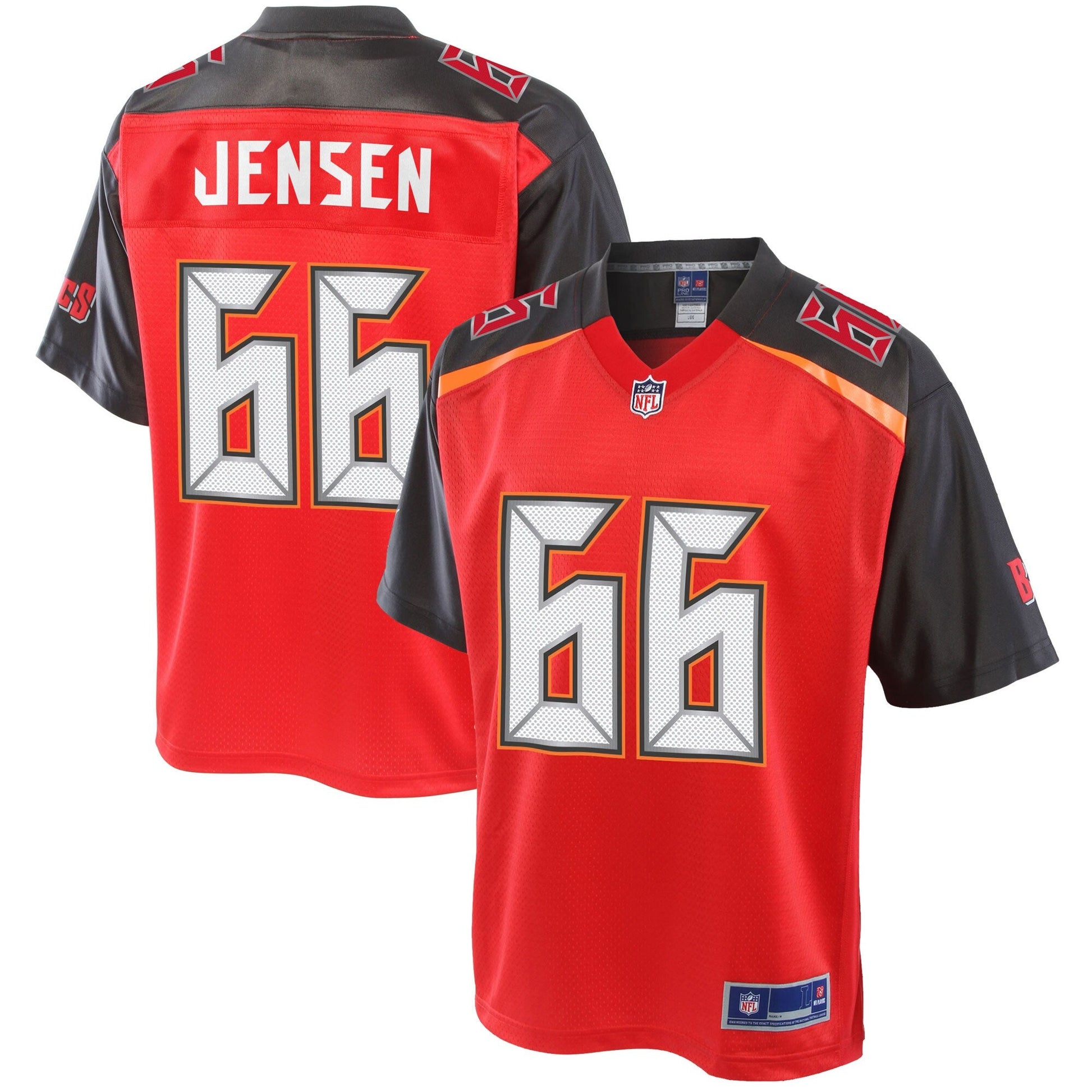 Tampa Bay Buccaneers Ryan Jensen Big Tall NFL jersey front view