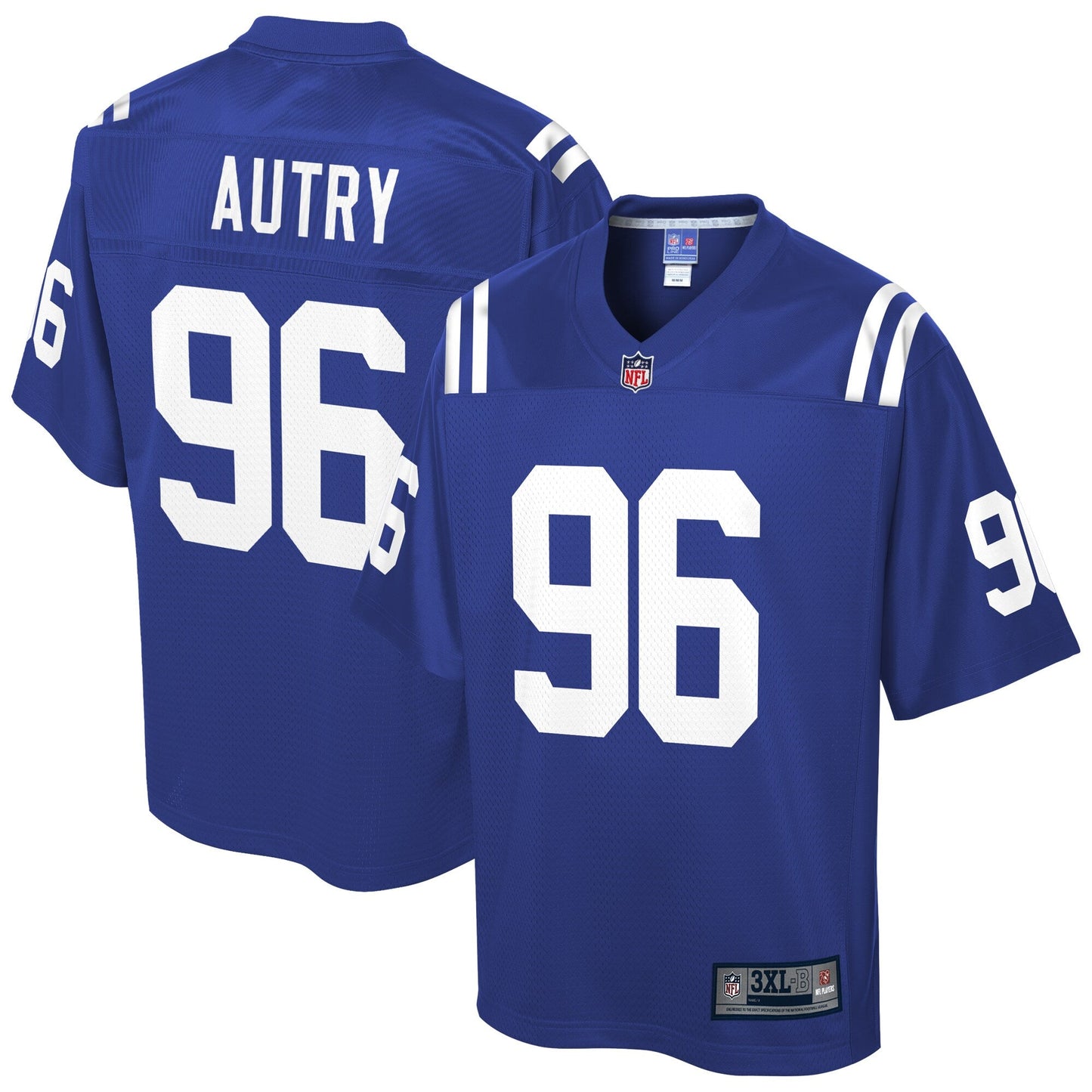 Indianapolis Colts Denico Autry Big Tall NFL jersey front view