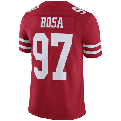 San Francisco 49ers Nick Bosa Scarlet NFL jersey front view