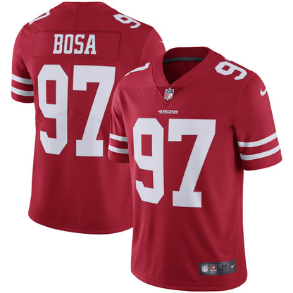 San Francisco 49ers Nick Bosa Scarlet NFL jersey front view