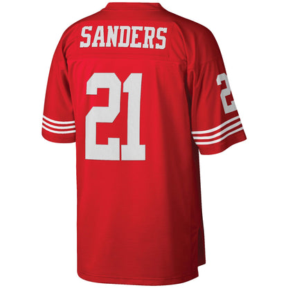 San Francisco 49ers Deion Sanders Scarlet Legacy NFL jersey front view