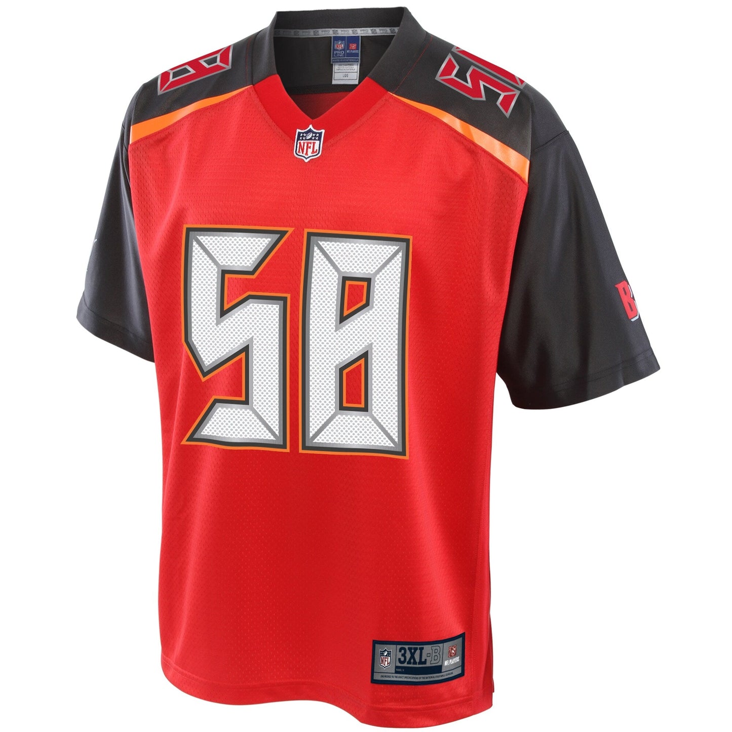 Tampa Bay Buccaneers Shaquil Barrett Big Tall NFL jersey front view