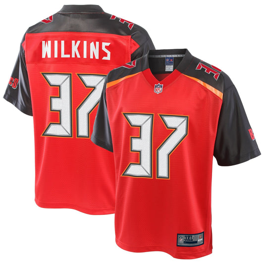 Tampa Bay Buccaneers Mazzi Wilkins Big Tall NFL jersey front view