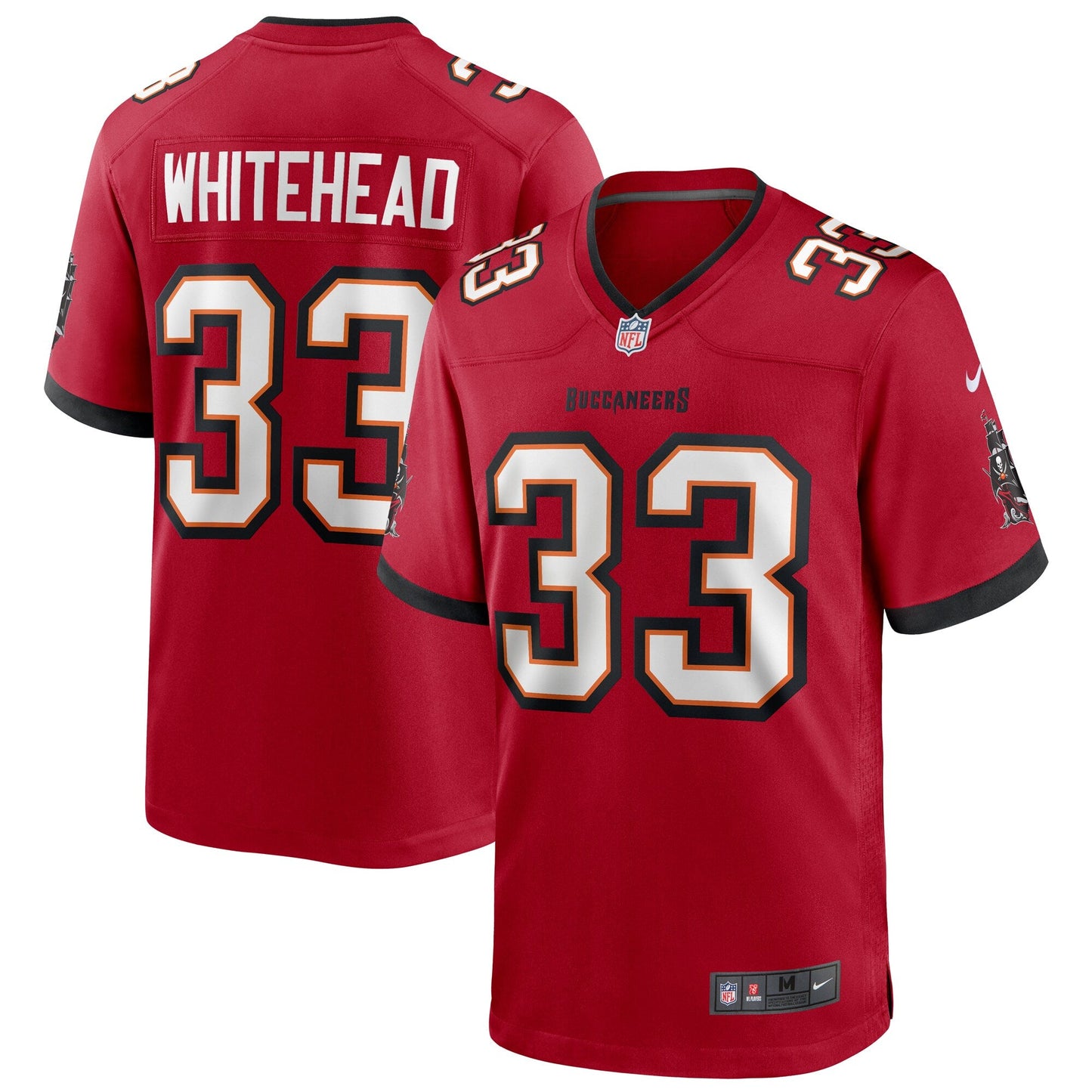 Tampa Bay Buccaneers Whitehead NFL jersey front view