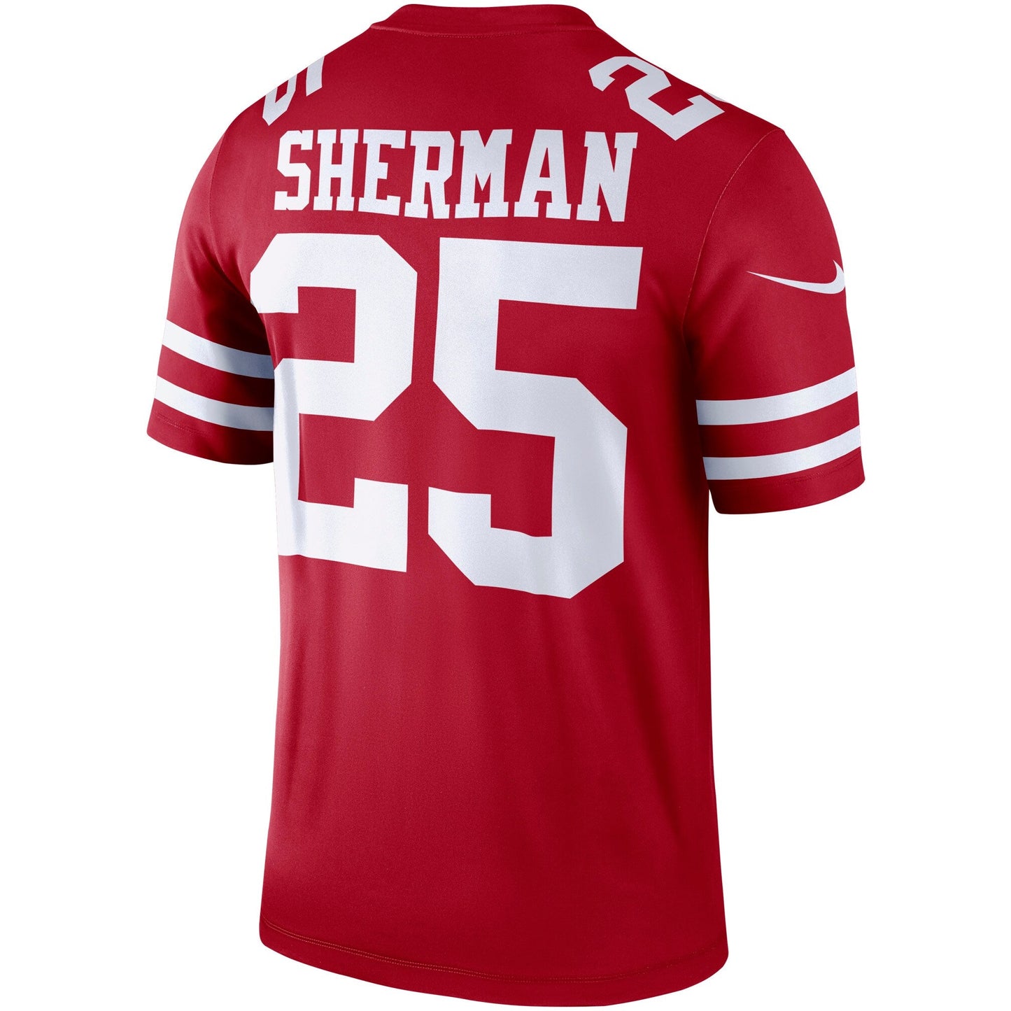 San Francisco 49ers Richard Sherman Scarlet Legend NFL jersey front view