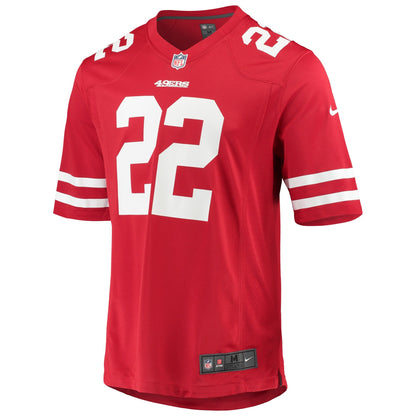 San Francisco 49ers Matt Breida Scarlet NFL jersey front view