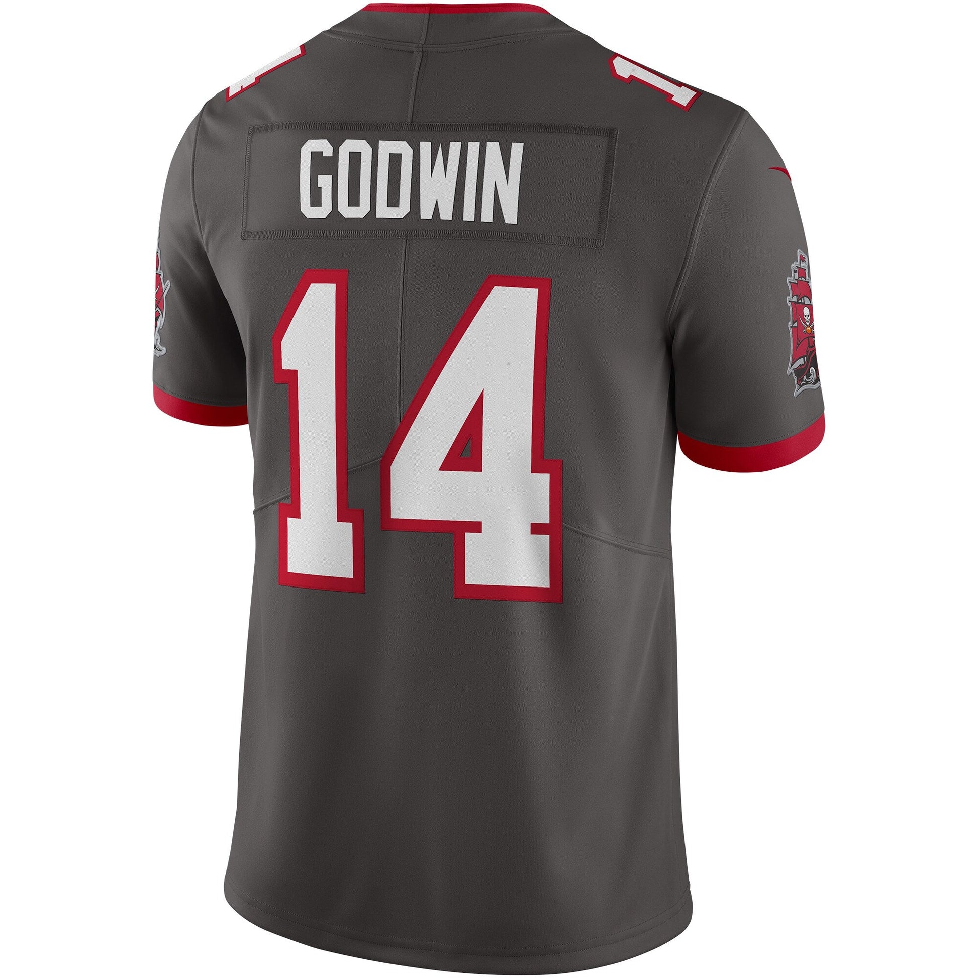 Tampa Bay Buccaneers Chris Godwin Pewter NFL jersey front view