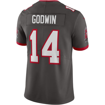 Tampa Bay Buccaneers Chris Godwin Pewter NFL jersey front view