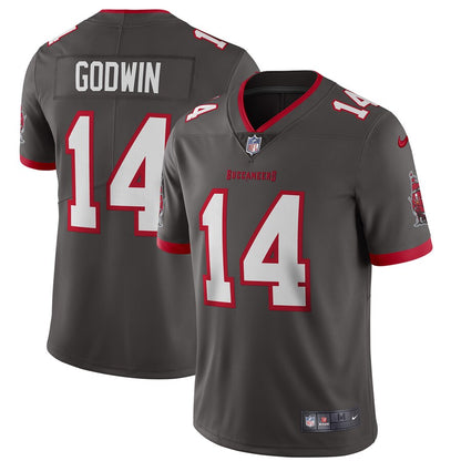 Tampa Bay Buccaneers Chris Godwin Pewter NFL jersey front view