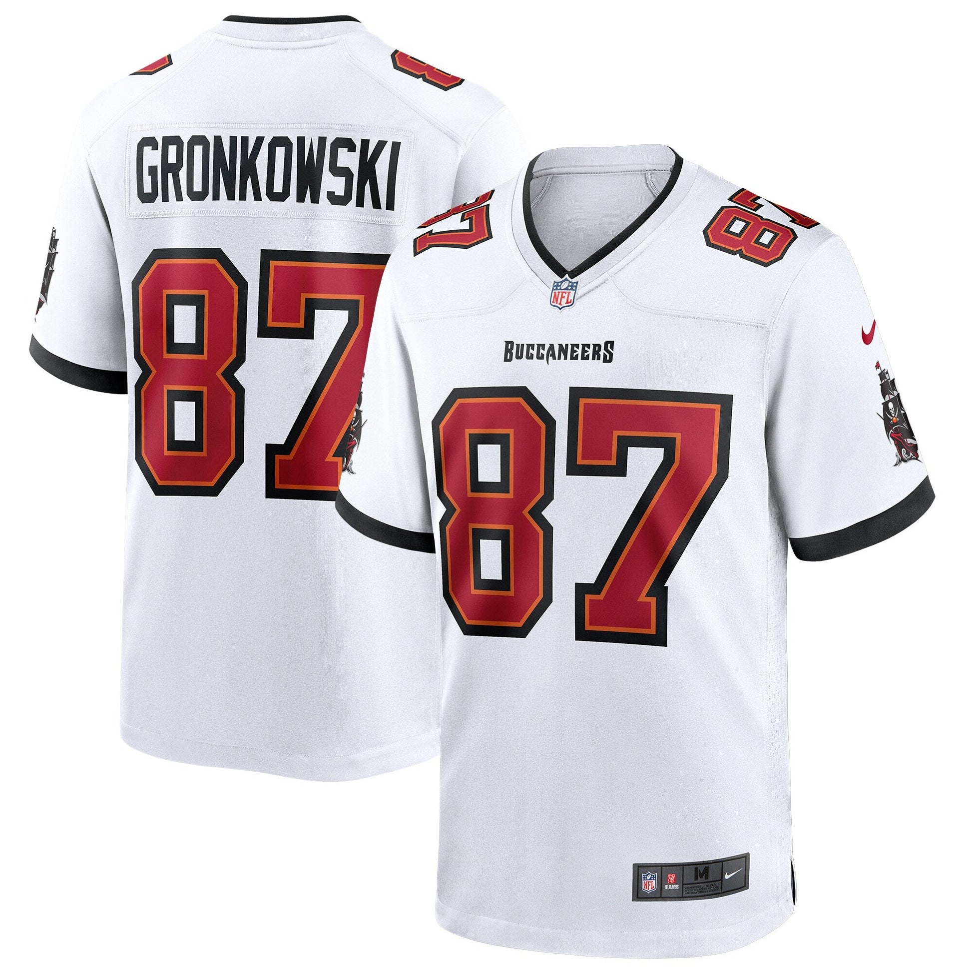 Tampa Bay Buccaneers Rob Gronkowski NFL jersey front view