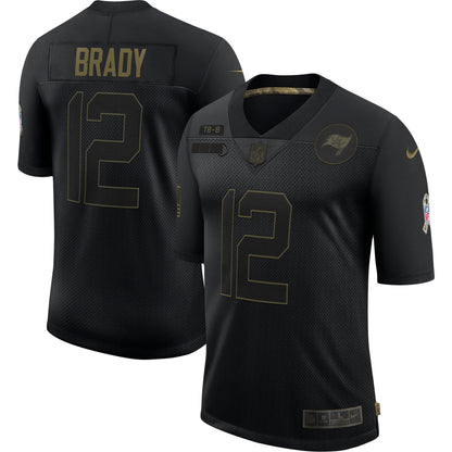 Tampa Bay Buccaneers Tom Brady Salute To Service NFL jersey front view