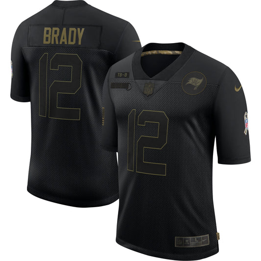 Tampa Bay Buccaneers Tom Brady Salute To Service NFL jersey front view