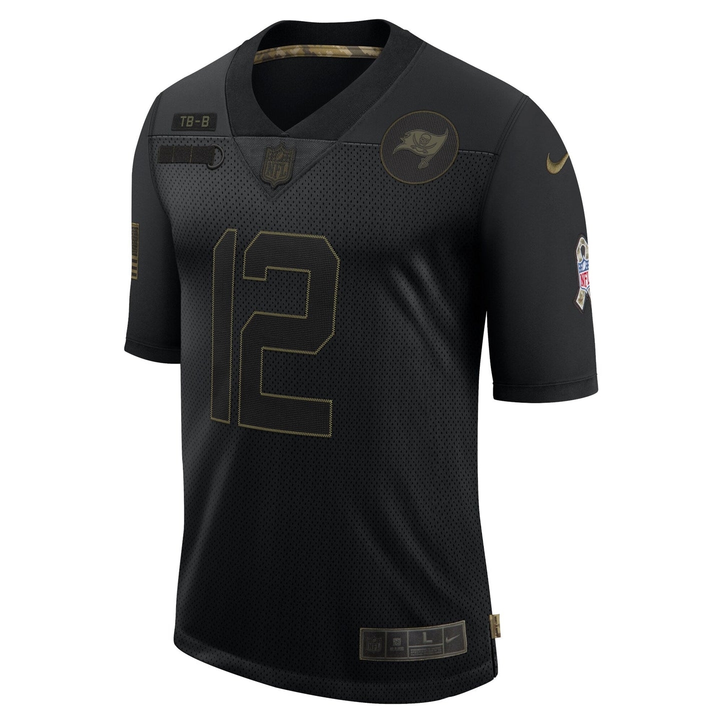 Tampa Bay Buccaneers Tom Brady Salute To Service NFL jersey front view