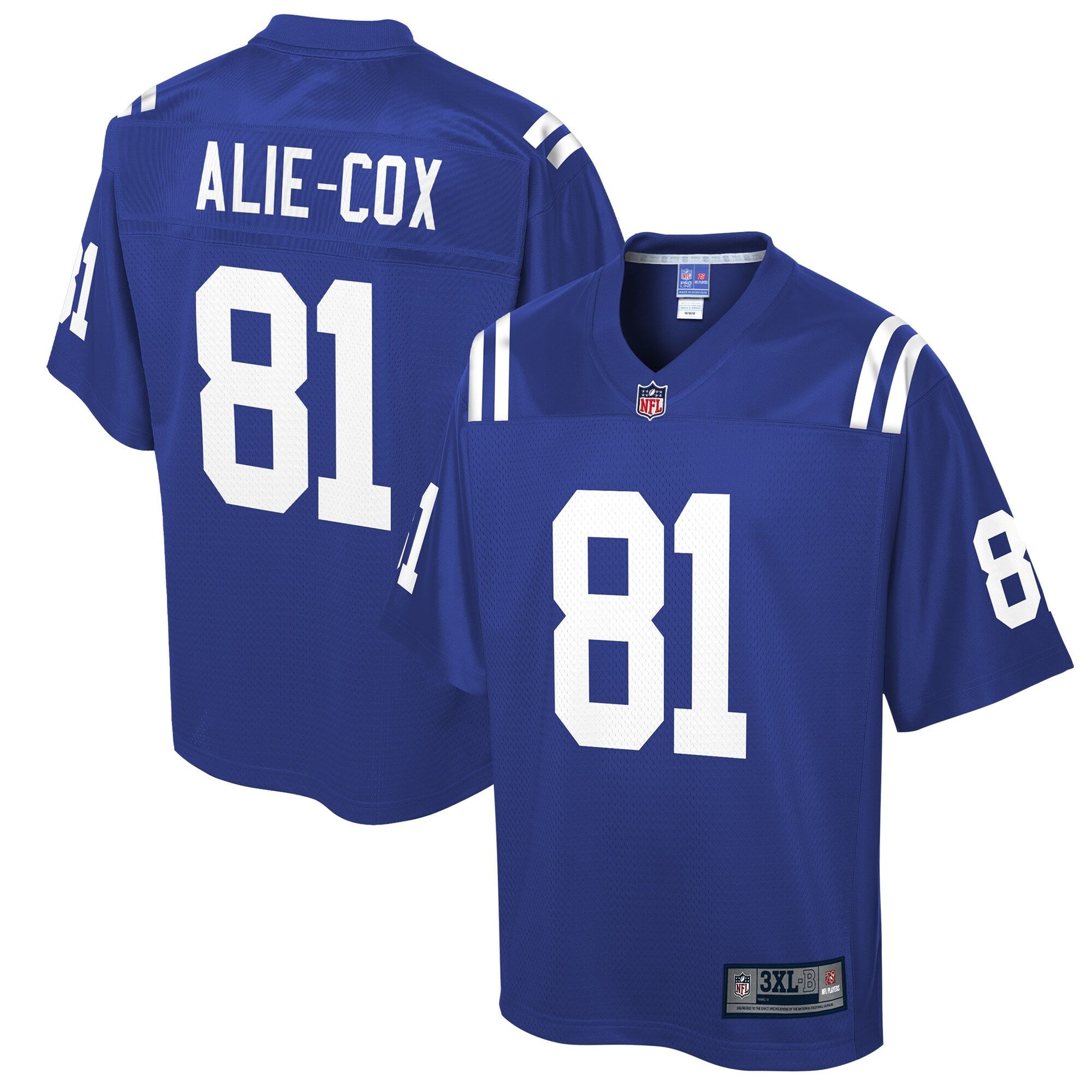 Indianapolis Colts Mo Alie Cox Big Tall NFL jersey front view