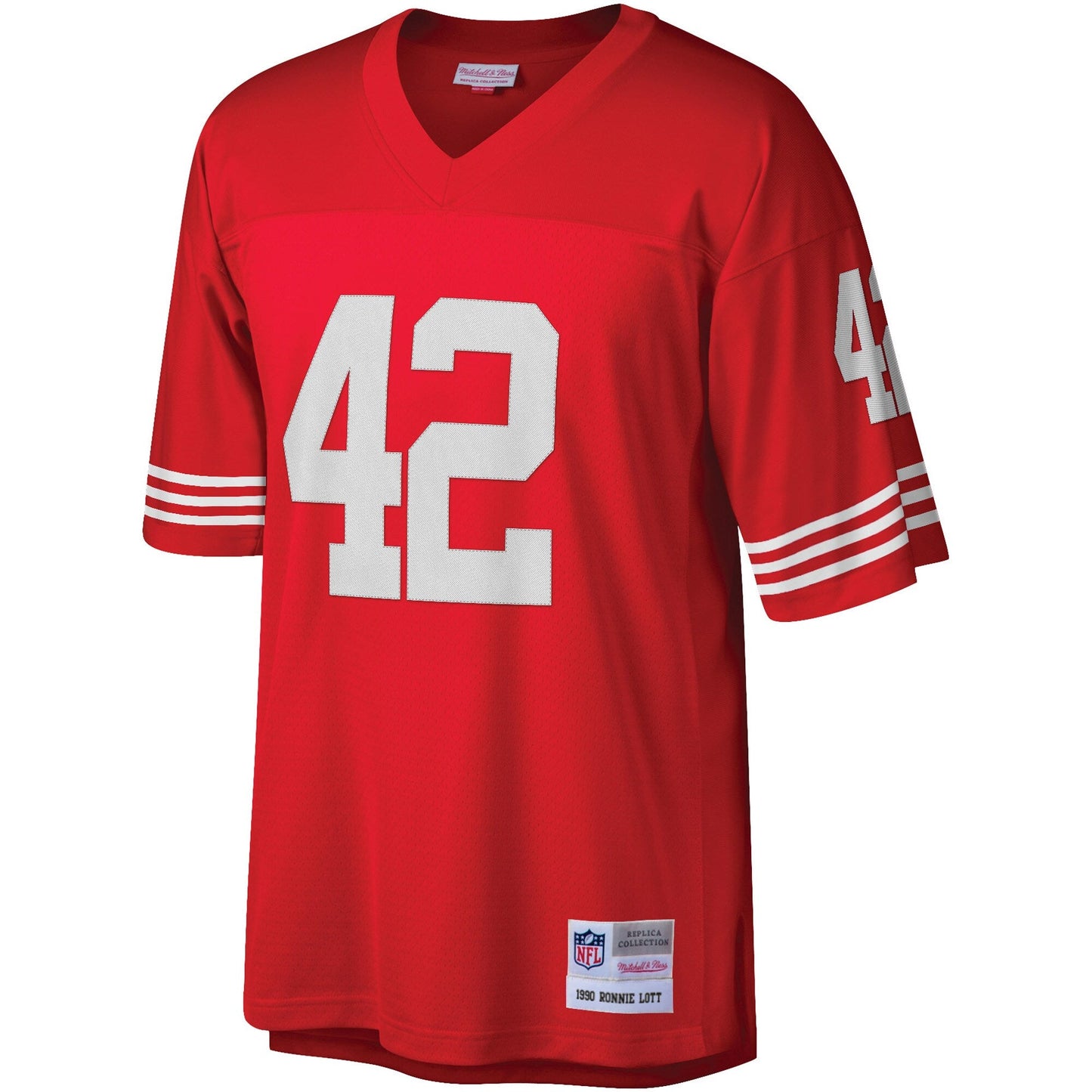 San Francisco 49ers Ronnie Lott Scarlet Legacy NFL jersey front view