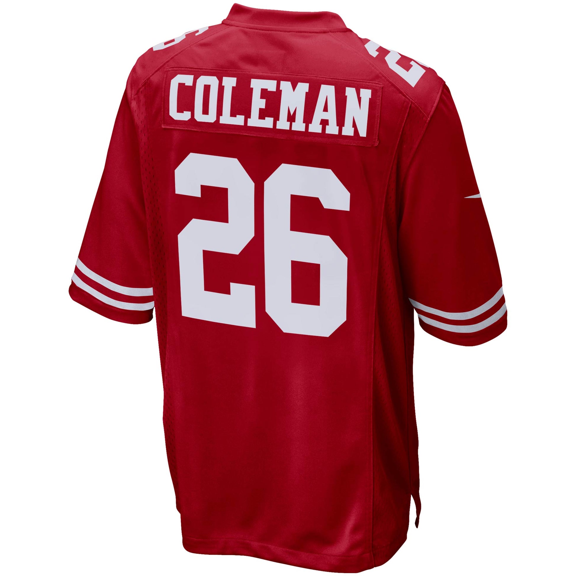 San Francisco 49ers Tevin Coleman Scarlet NFL jersey front view