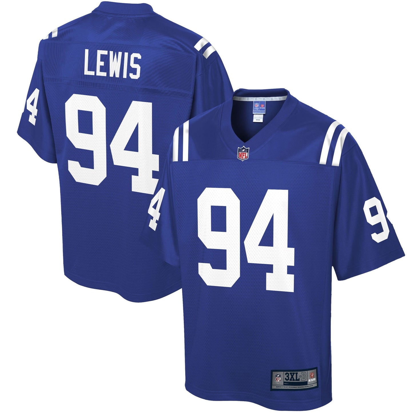 Indianapolis Colts Tyquan Lewis Big Tall NFL jersey front view